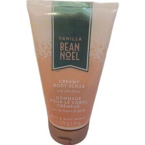 Bath And Body Works Creamy Body Scrub Vanilla Bean Noel Exfoliating 8 OZ Unboxed